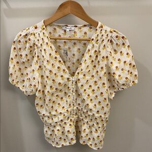 NWT Madewell Floral Fall Top Size L
